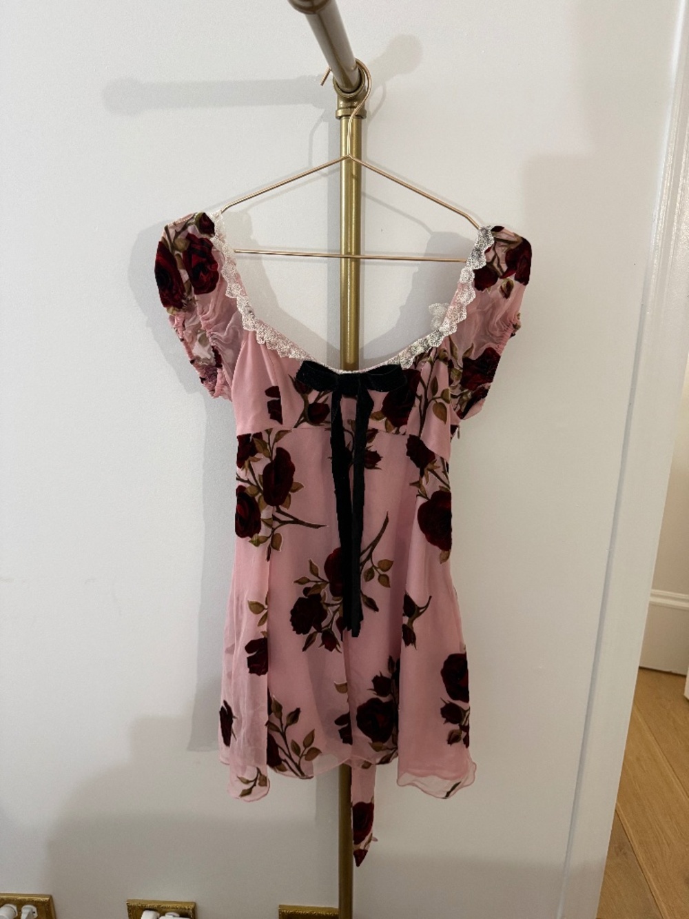 for love & lemons babydoll mini dress